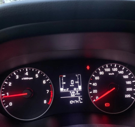Hyundai i20 cena 42900 przebieg: 104747, rok produkcji 2018 z Siedliszcze małe 211